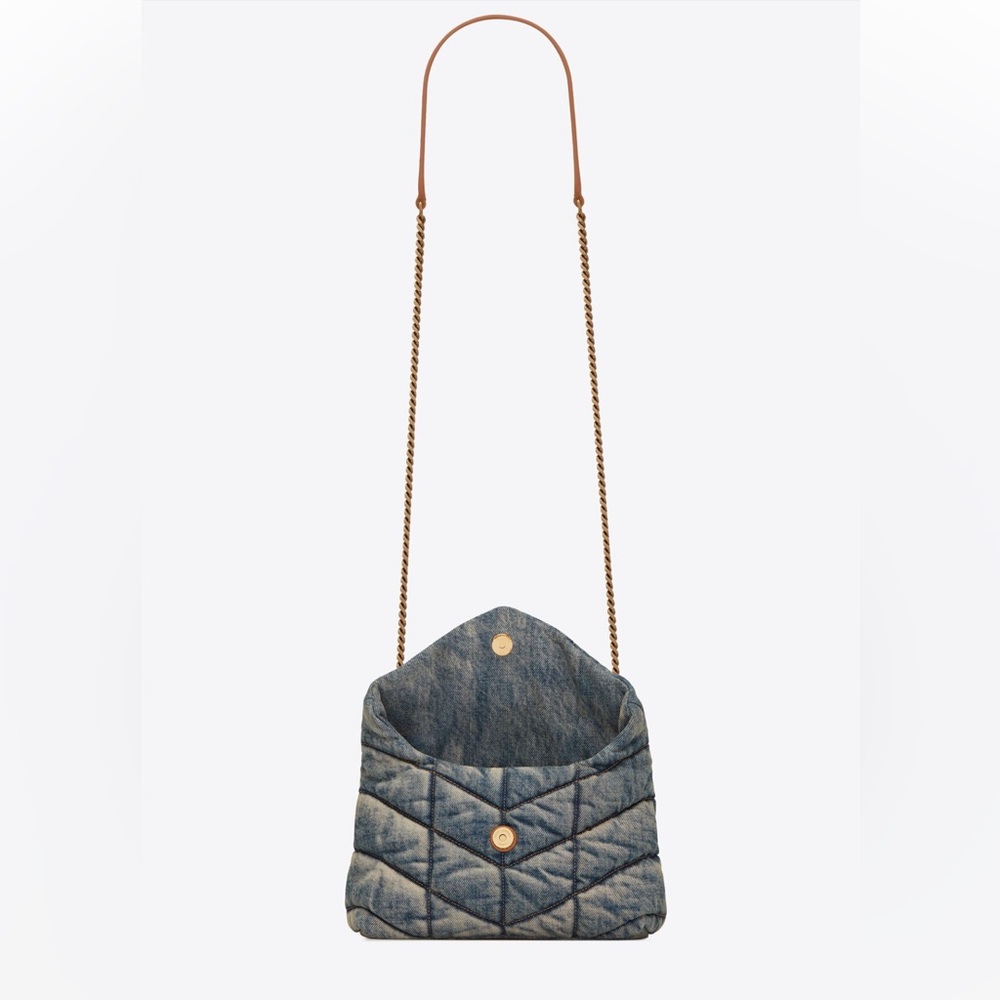 Ysl denim toy puffer, worn twice, mint condition.